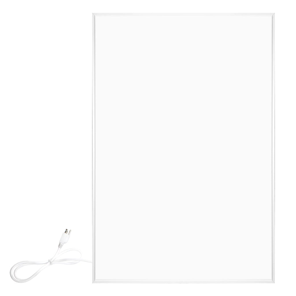 WarmlyYours New Ember Flex Radiant Panel Heater- White 500W 35” x 24” Plug in or Hardwired