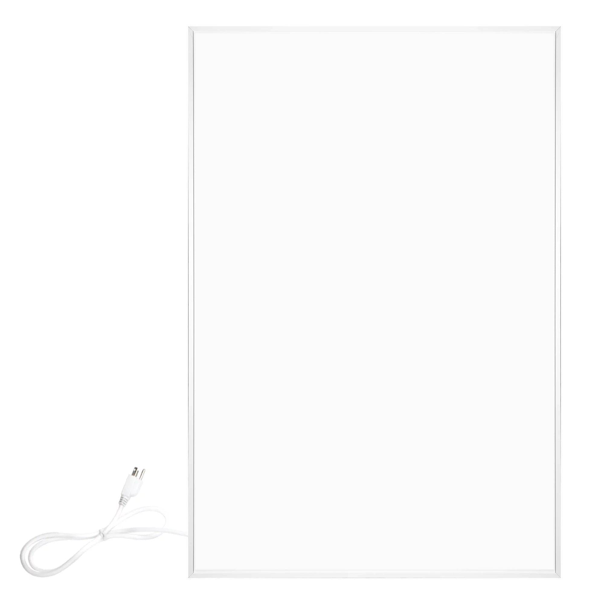 WarmlyYours New Ember Flex Radiant Panel Heater- White 500W 35” x 24” Plug in or Hardwired