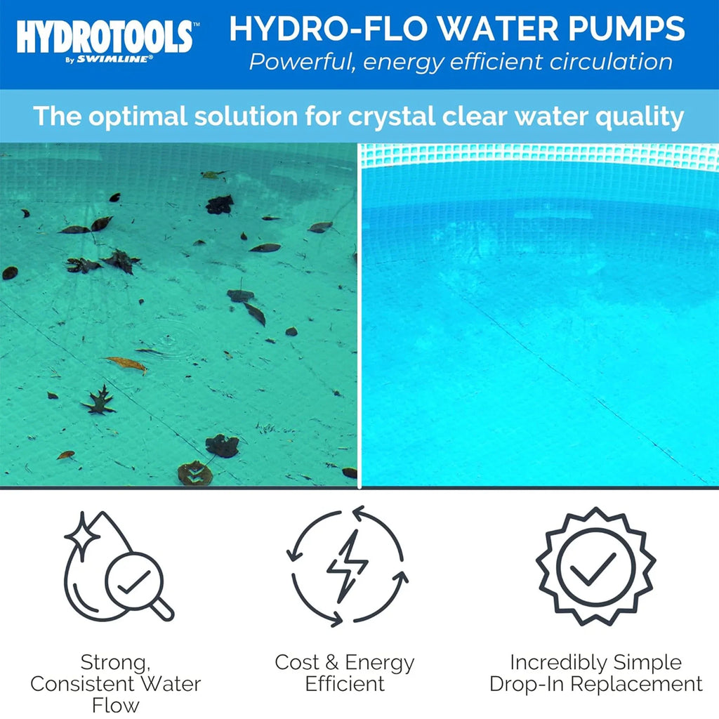 Swimline HydroTools Hydro Flo 0.75 HP Vertical Discharge Swimming Pool Pump
