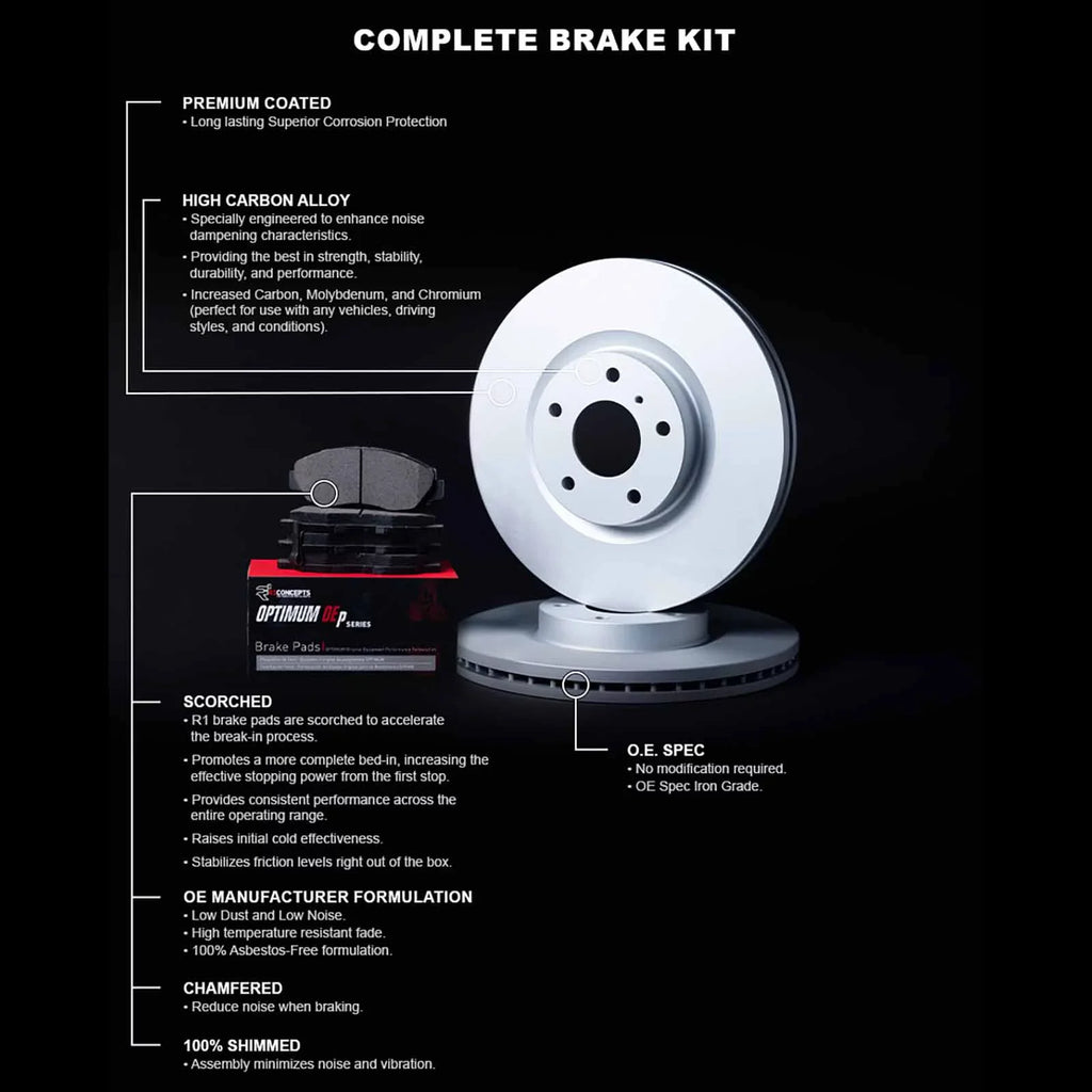 R1 Concepts Wdun1 02024 R1 Concepts Carbon Series Brake Rotors With 5000 Oep Fits select: 1975-1977 PORSCHE 911 S