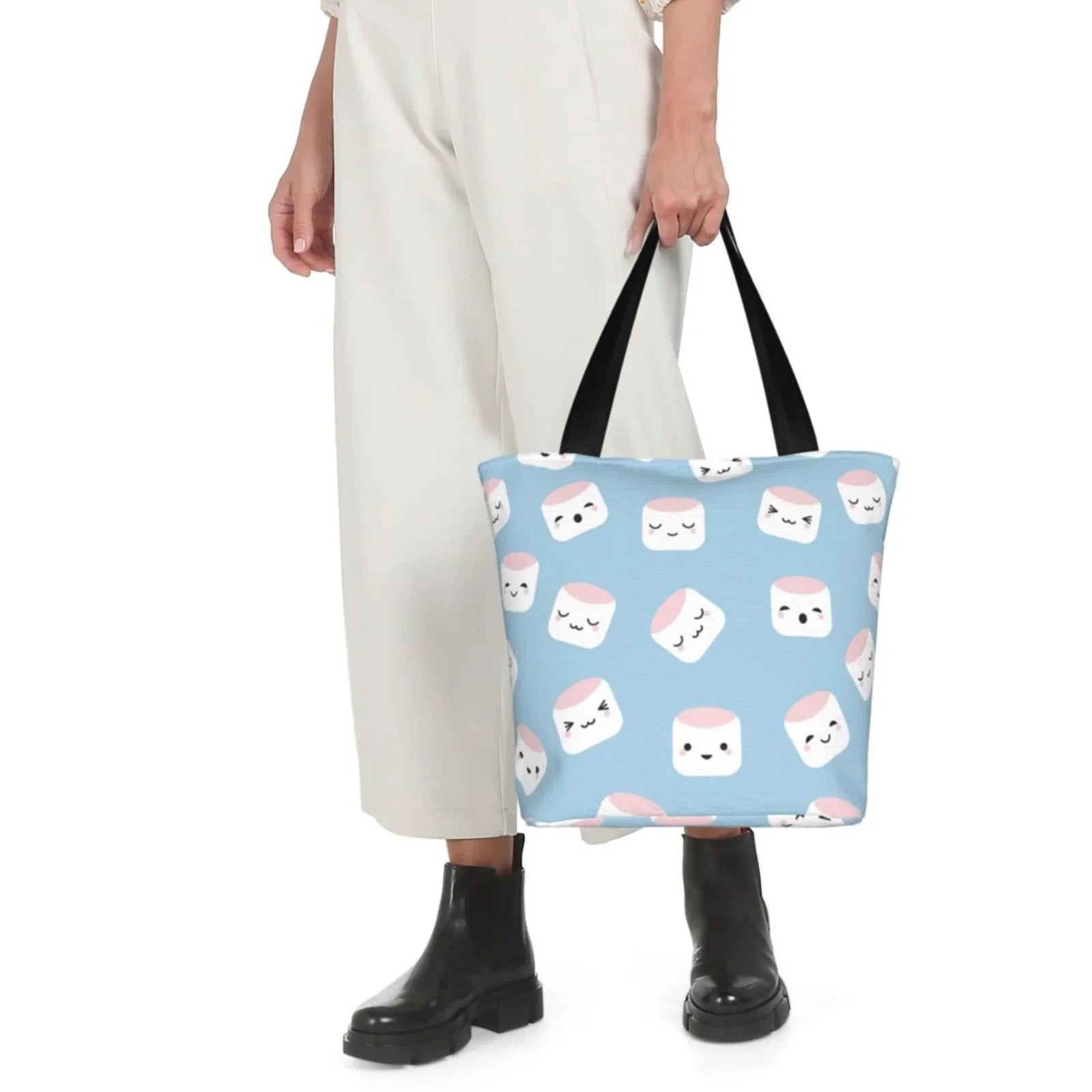 Lukts Cartoon Sushi Tote Bag,Shoulder Bag Women'S Hobos Handbags Large Capacity Shopping Bag