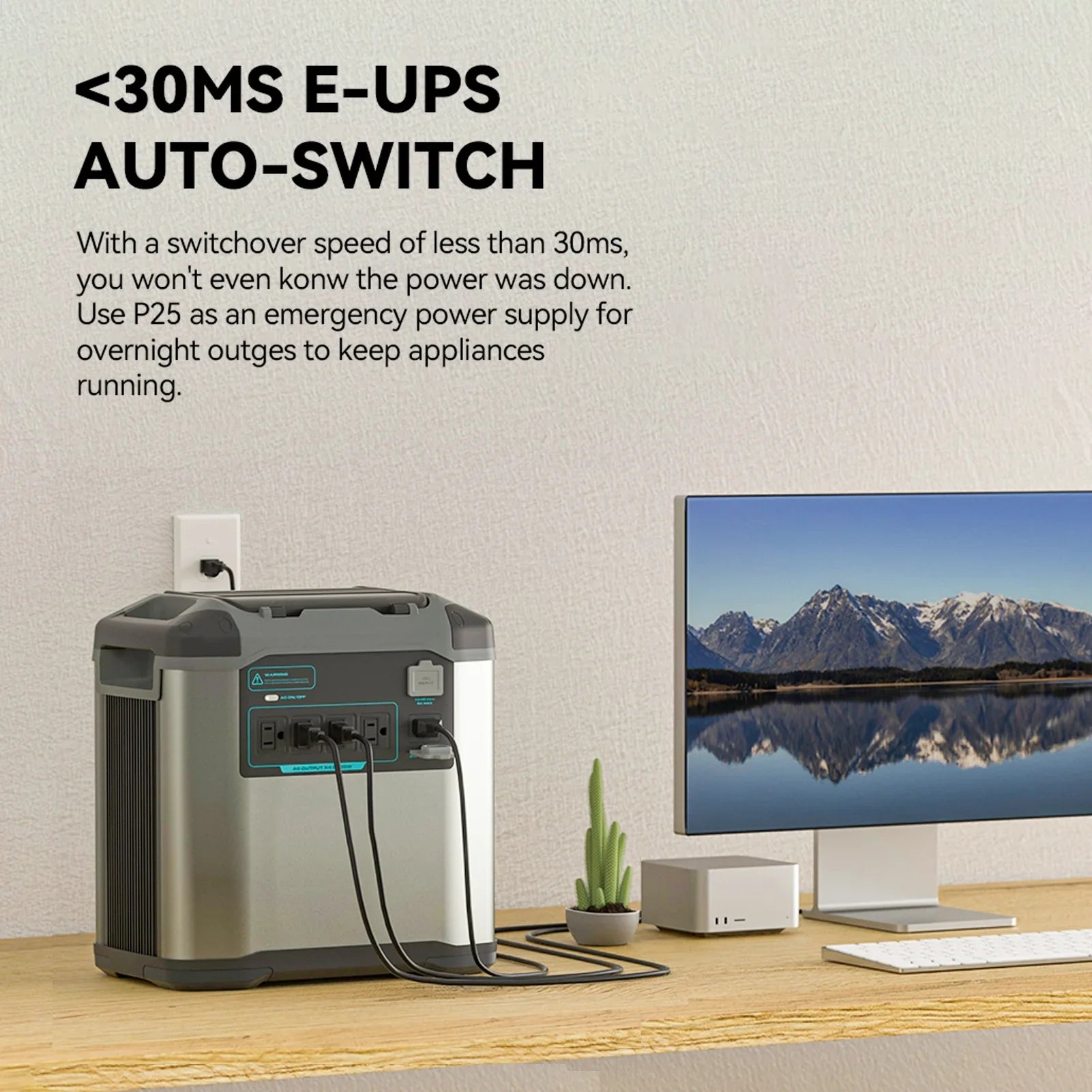 Got 2000W Portable Power Station Reliable Solar Generator Off-Grid Living