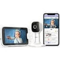 Hubble Connected Nursery Pal Cloud - 5 Smart WiFi Baby Monitor with 7-Color Night Light, Sleep Trainer - HD Home Security Camera - Perfect Nursery, Wall Mount Ready - Powered by HubbleClub App
