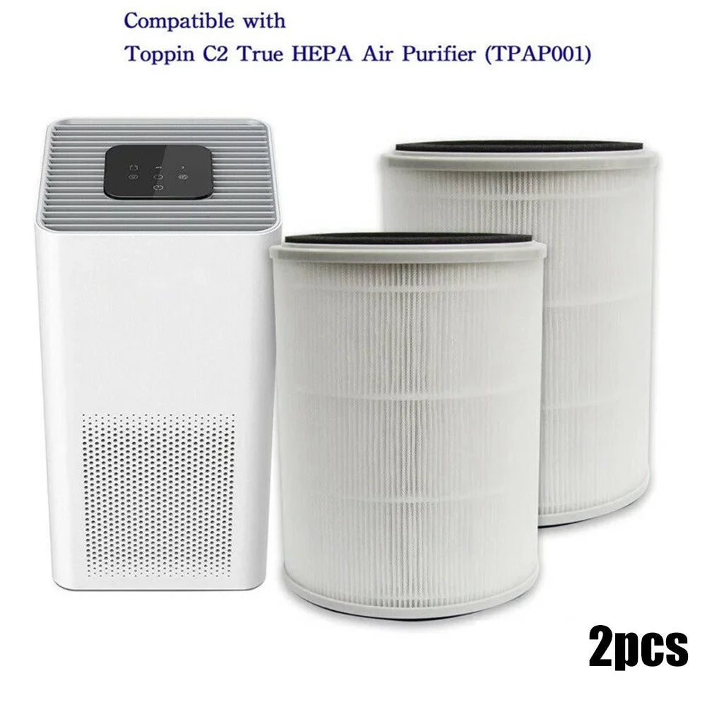 QIFEI 2 Pack 3-in-1 Pre-Filter For TOPPIN TPAP001 Air Purifier Replacement Filter