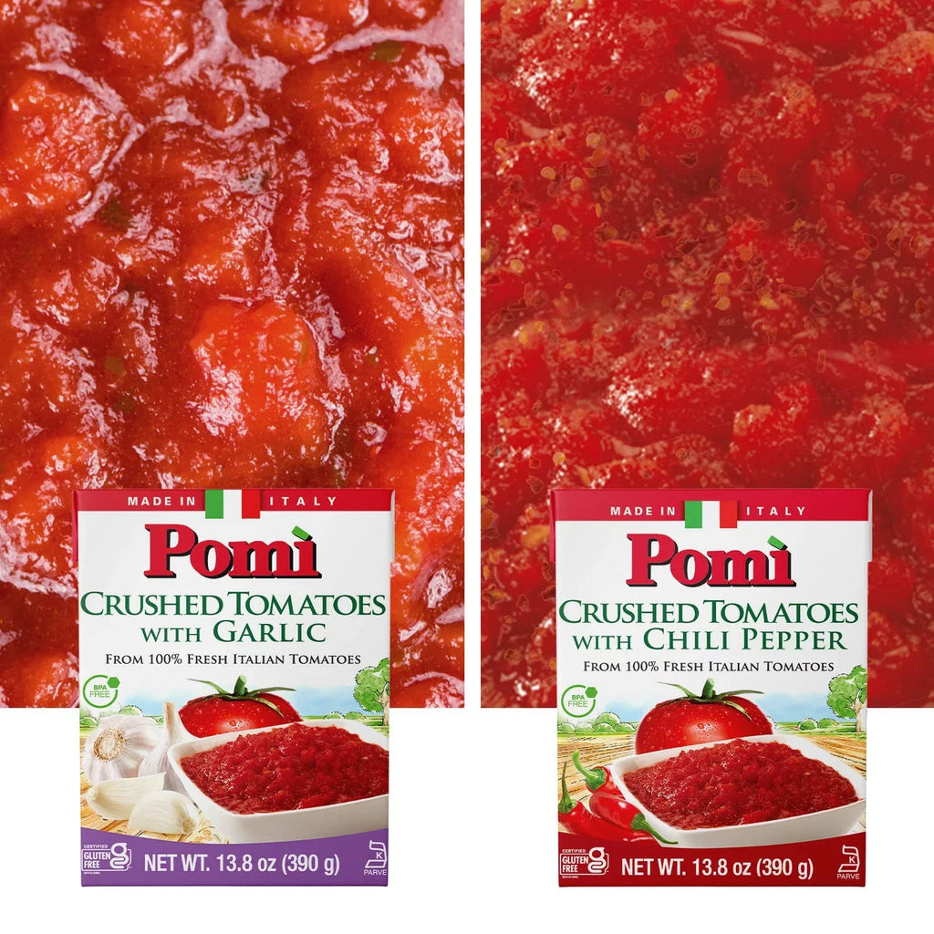 Pomì Crushed Tomatoes with Chili Pepper - 13.8oz (Pack of 12)