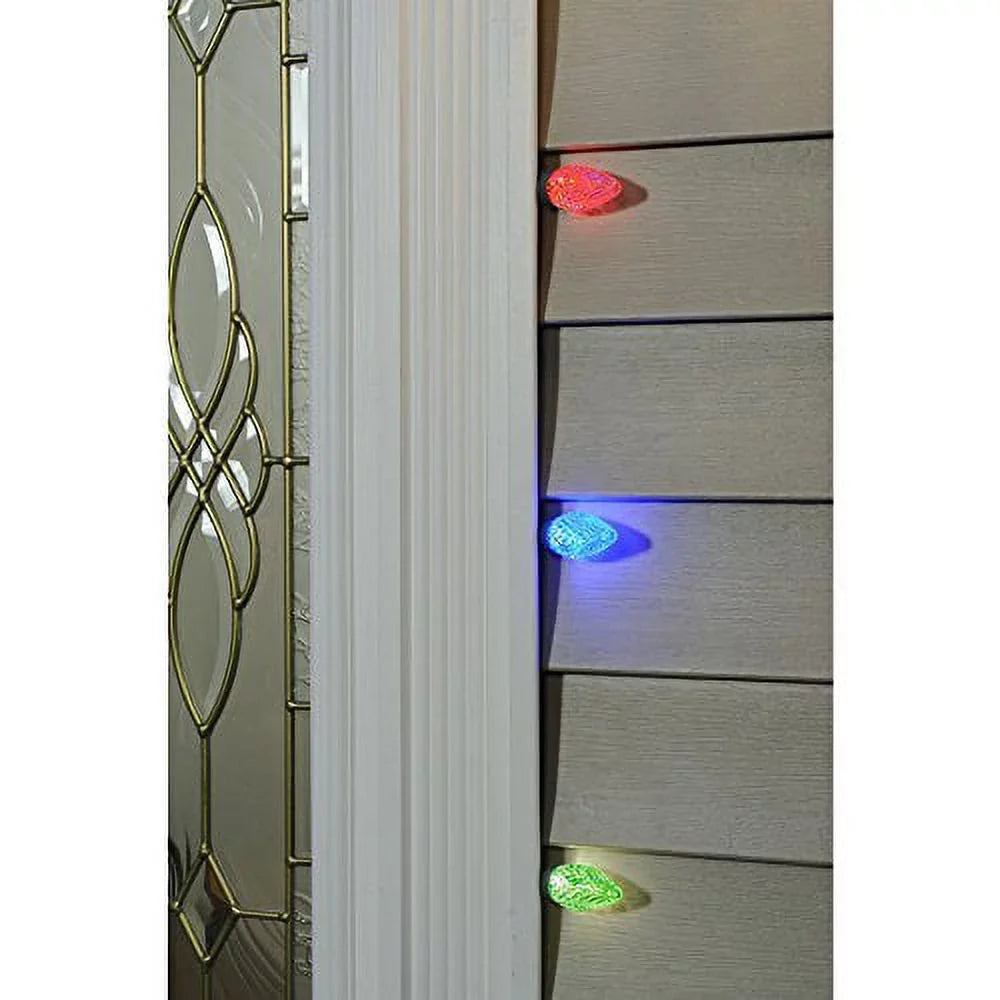 GE Color Effects 50-Count 32.67-ft Multi-Function Color Changing C9 LED Plug-in Indoor/Outdoor Christmas String Lights ENERGY STAR