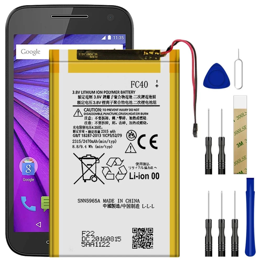 Replacement Battery FC40 SNN5965A For Virgin Mobile Motorola Moto G3 G(2015) 3rd Gen XT1548 TOOL