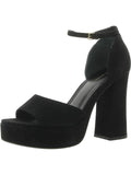 Tory Burch Womens Suede Ankle Strp Platm Sandals