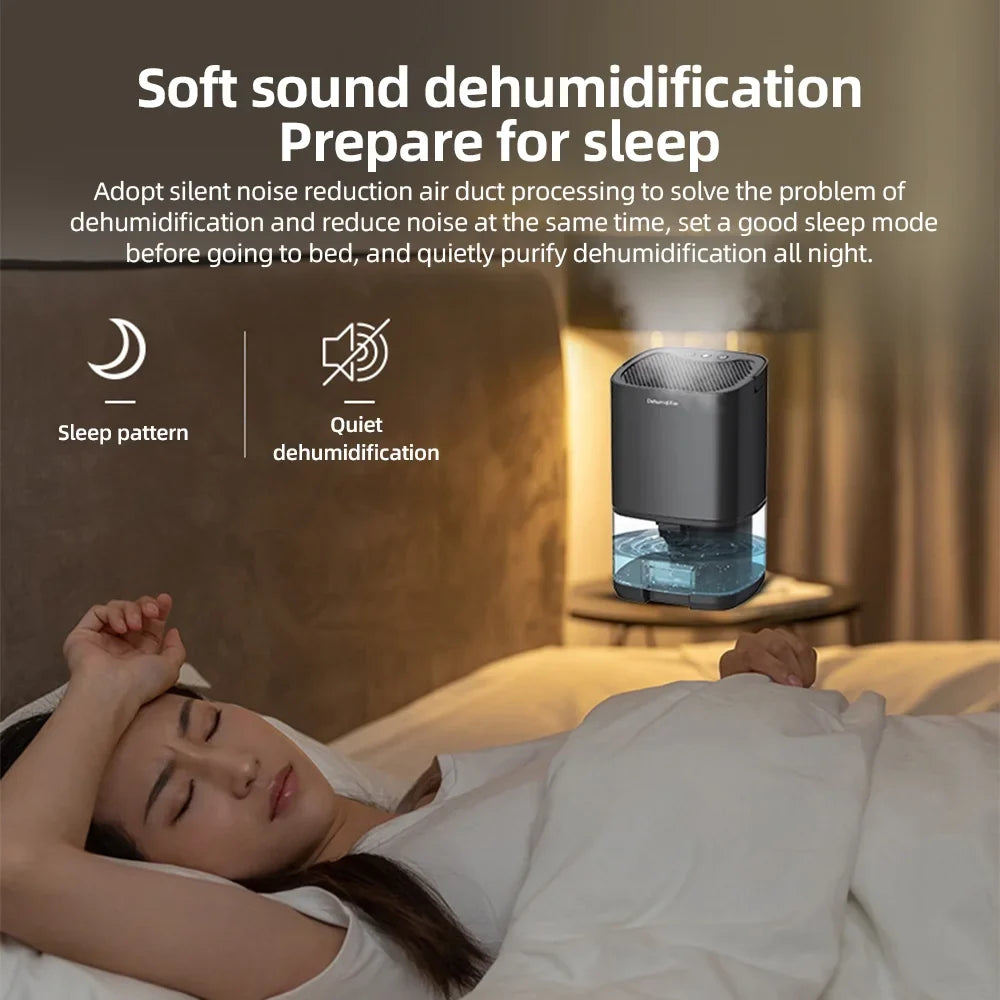 Lixada Home Dehumidifier 34 Oz Portable Small Bedroom Bathroom Basement Auto Shut Off Quiet 7 LED Colors