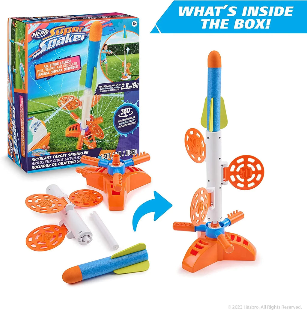 NERF Super Soaker SkyBlast Target Sprinkler Kids Outdoor Play – Summer Water Games