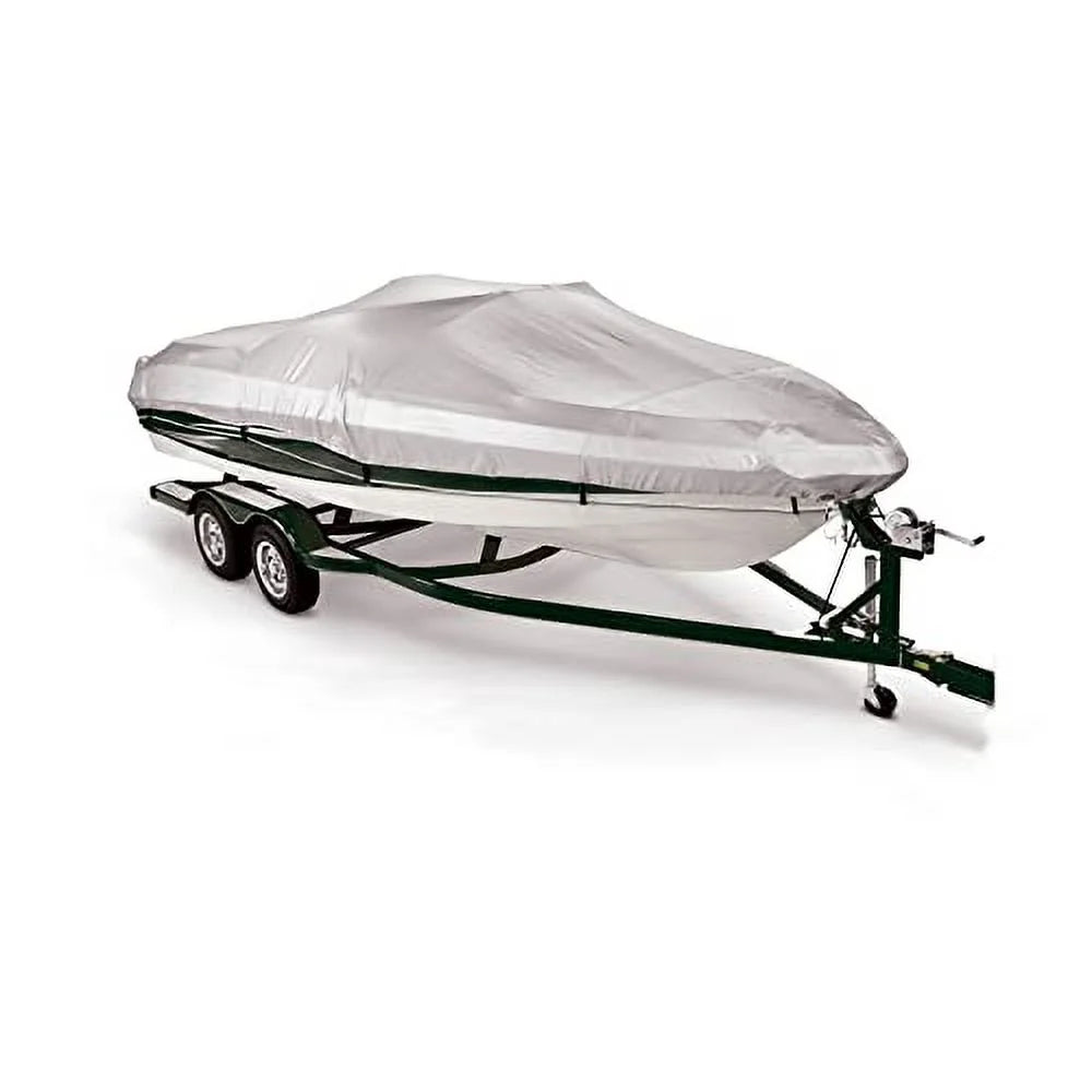 Savvycraft Watercraft Shield 12'-14', Heavy Duty Waterproof Marine Grade Polyester fits V-Hull Runabouts, Pro-Style Bass Watercraft Fish & Ski Watercraft 12ft-14ft Long, Beam up to 68"