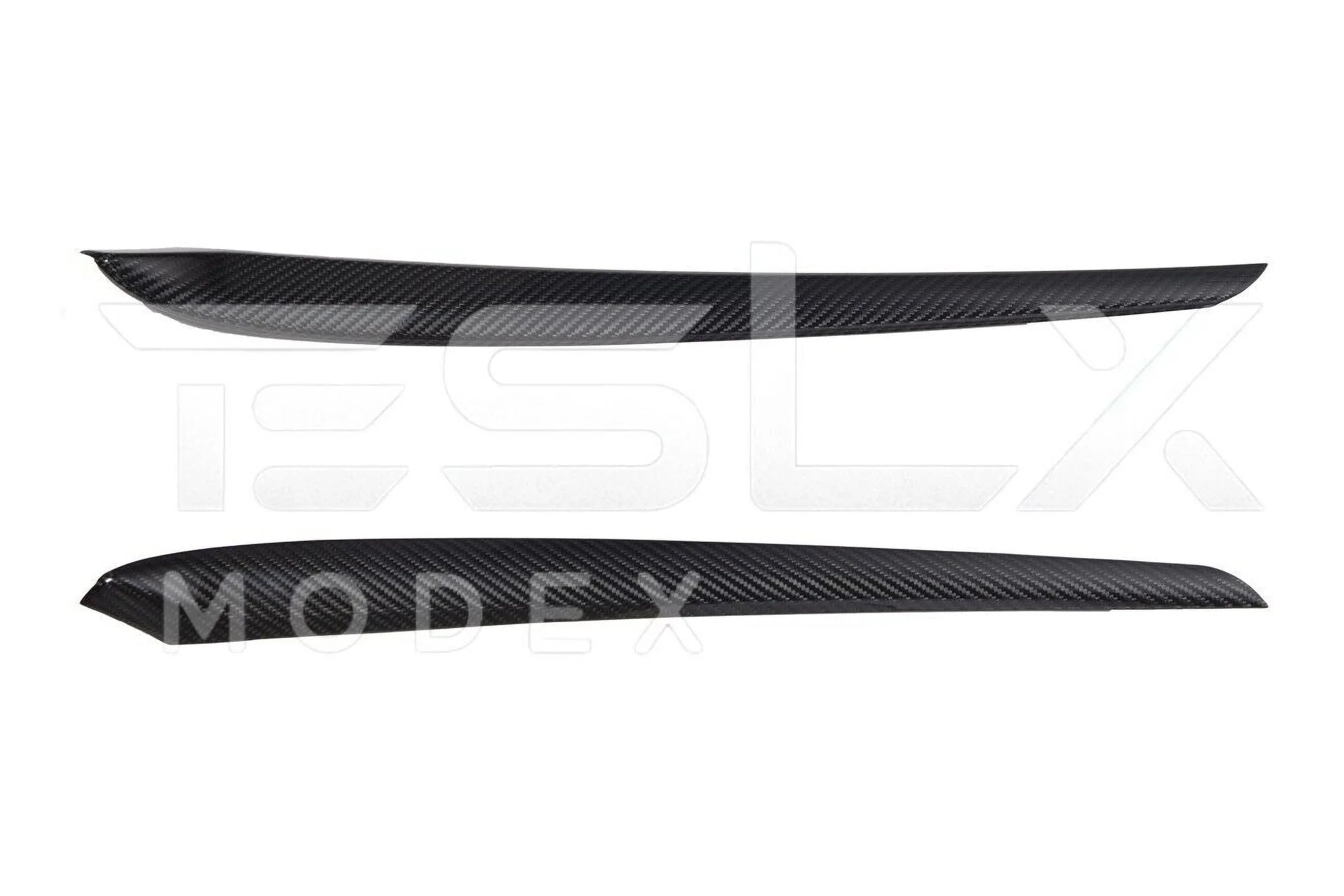 Replacement For 2020-2023 TESLA Model 3 & 2020-Up Model Y Factory Style CARBON FIBER Interior Front Door Trim Panel Protection Pair
