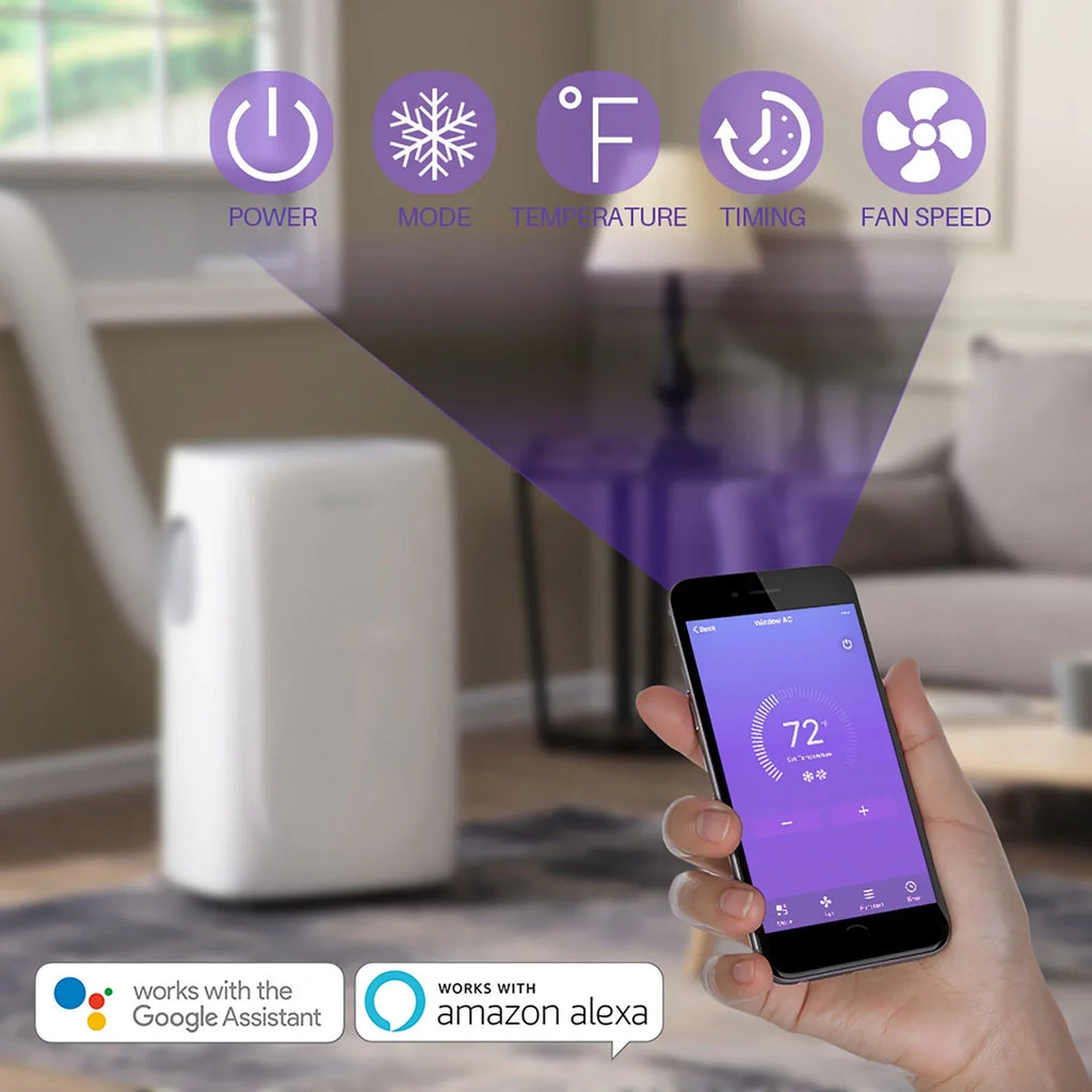 Emerson Quiet Kool SMART Portable Air Conditioner with Remote, Wi-Fi, and Voice Control Rooms up to 300-Sq. Ft.