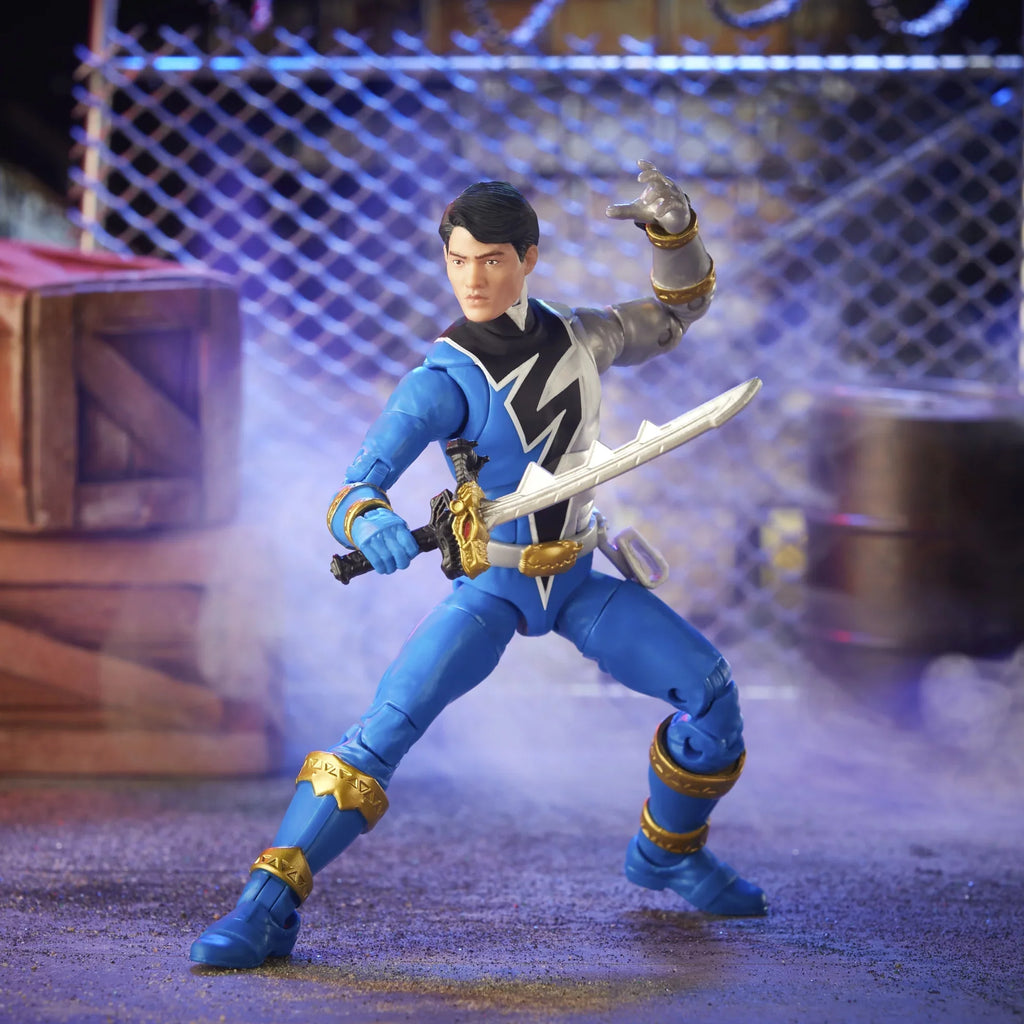 Power Rangers Lightning Collection Dino Fury Blue Ranger 6-inch Premium Collectible Action Figure Toy with Accessories