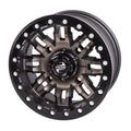 (2 Pack) 4/156 Tusk Teton Beadlock Wheel 14x7 4.0 + 3.0 Smoke/Black For YAMAHA Wolverine RMAX 4 1000 R-Spec 2022