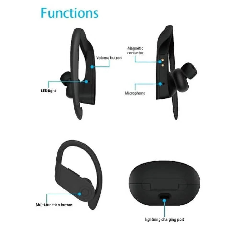 Wireless TWS Headphones Samsung Galaxy A71 5G - Earbuds Earphones Ear hook True Stereo Headset Hands-free Mic Charging Case Y3Z With Samsung Galaxy A71 5G Phone