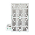 2 Pack of 12x24x4 MERV 13 Pleated 4" Inch Air Filters by Glasfloss. Actual Size: 11-3/8 x 23-3/8 x 3-3/4.