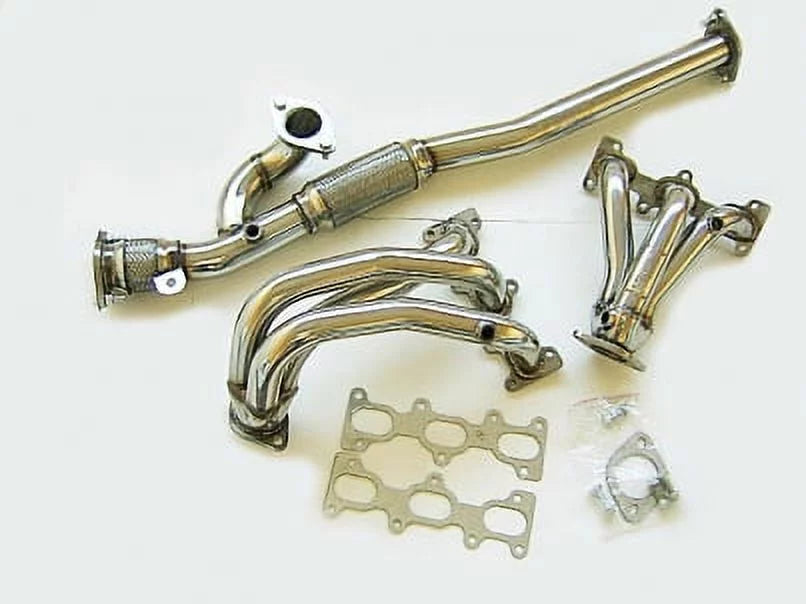 S/S Long Tube Header Fitment For 03 to 08 Hyundai Tiburon GT V6 2.7L DOHC By OBX-RS