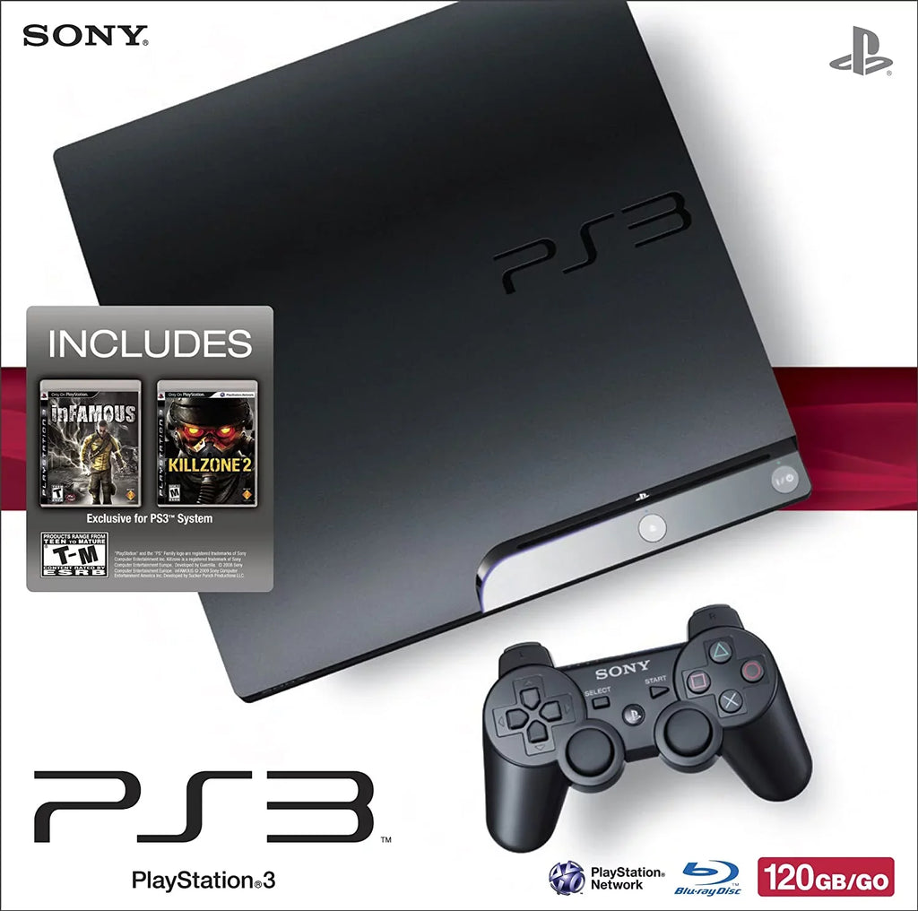 Restored PlayStation 3 120GB System With Killzone 2 And Infamous (Used)