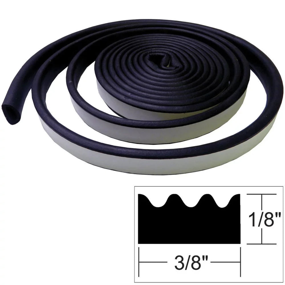 TACO Marine V30-0113B10-1 Seal Tape - 3/16" x 3/8" x 10', Black