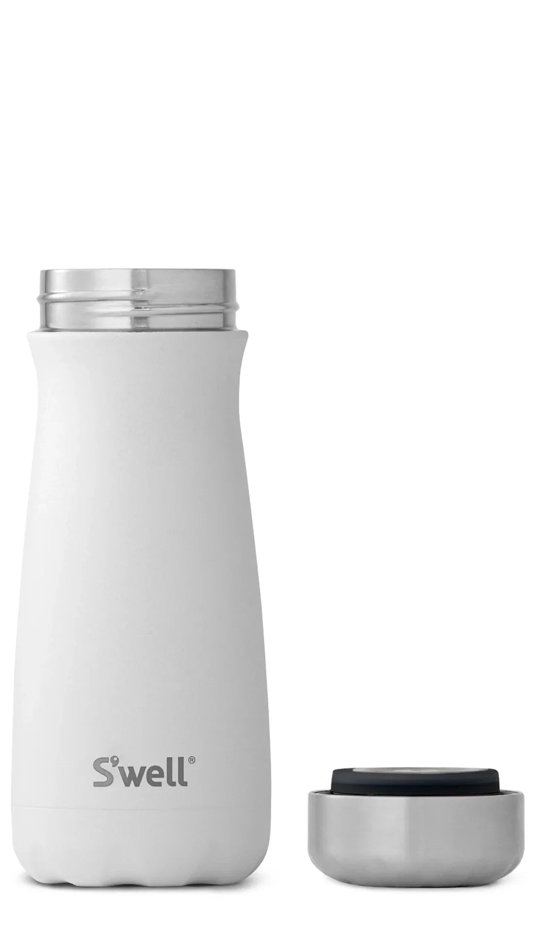 S'well Vacuum Insulated Stainless Steel Traveler Travel Mug, Moonstone, 16 oz