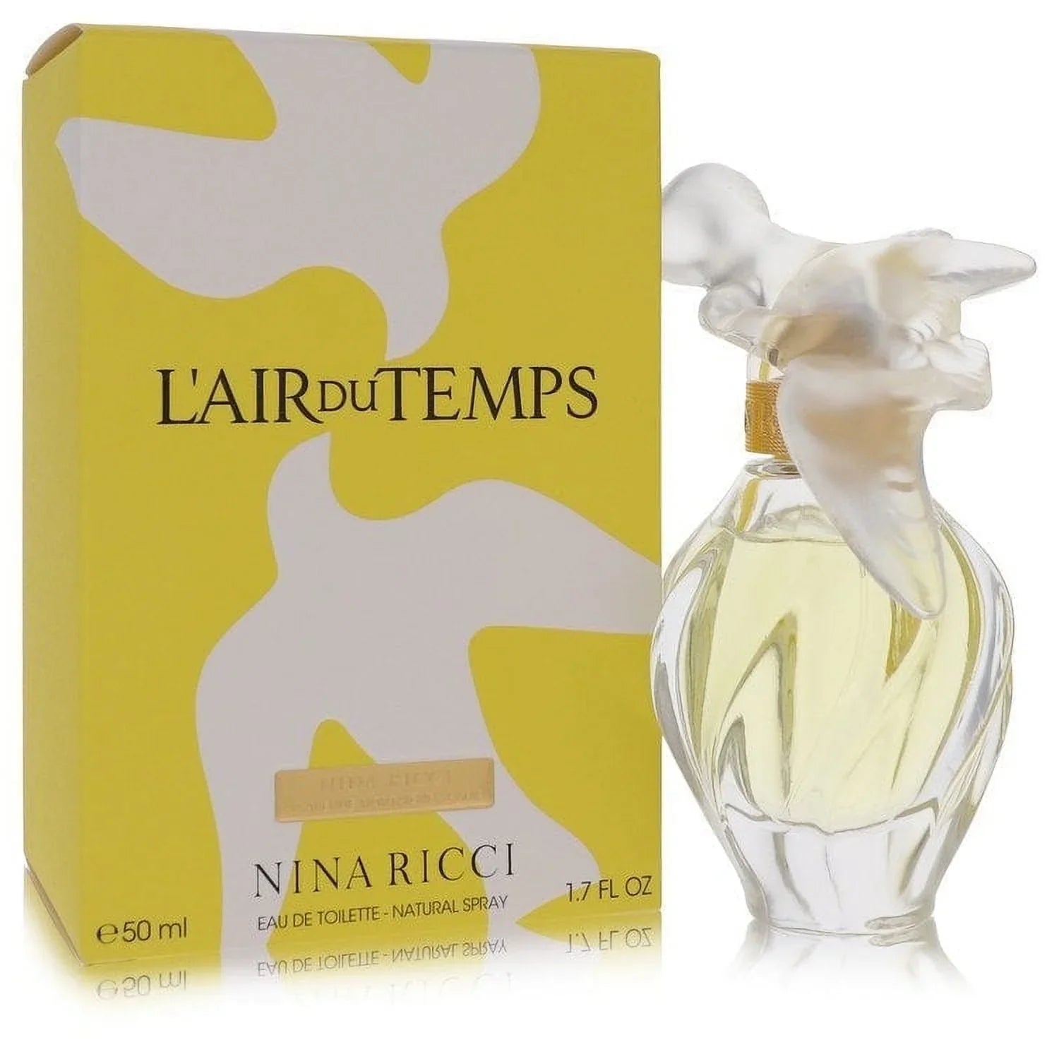 L'AIR DU TEMPS by Nina Ricci Eau De Toilette Spray With Bird Cap 1.7 oz Women Pack of 4