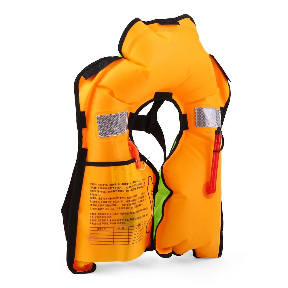 Manual Inflatable Adult Water Sports Swiming Fishing Survival Jacket