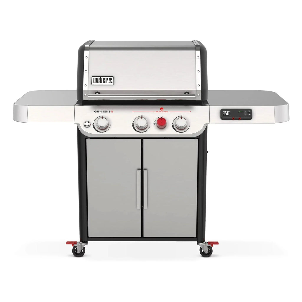 Weber Genesis Smart SX-325s 3-Burner Propane Gas Grill in Stainless Steel with Connect Smart Grilling Technology