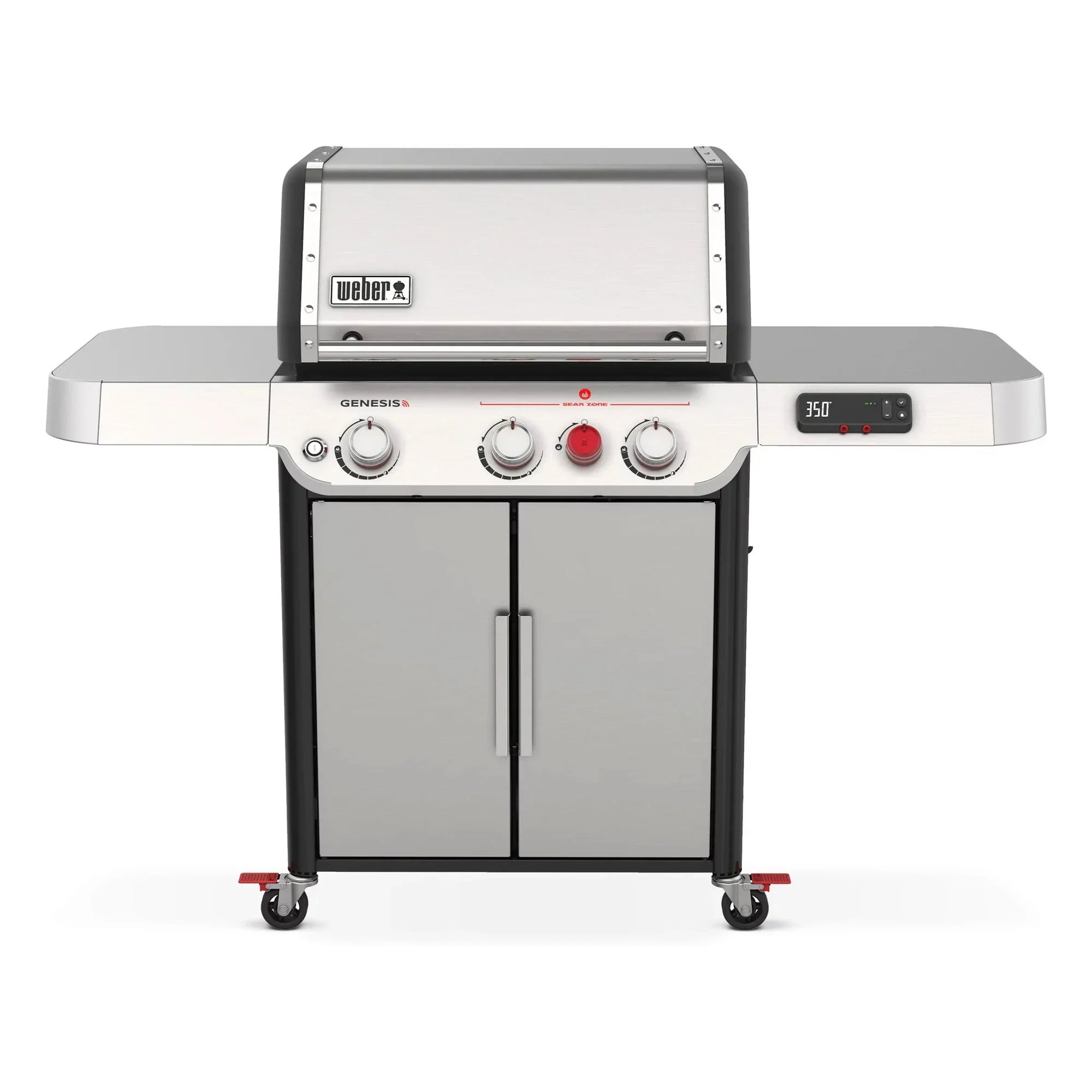 Weber Genesis Smart SX-325s 3-Burner Propane Gas Grill in Stainless Steel with Connect Smart Grilling Technology