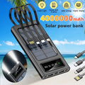 MDHAND 4000000mAh Solar Charger Power Bank, Power Bank Outdoor Waterproof USB Portable Solar Battery Charger Solar Power Bank