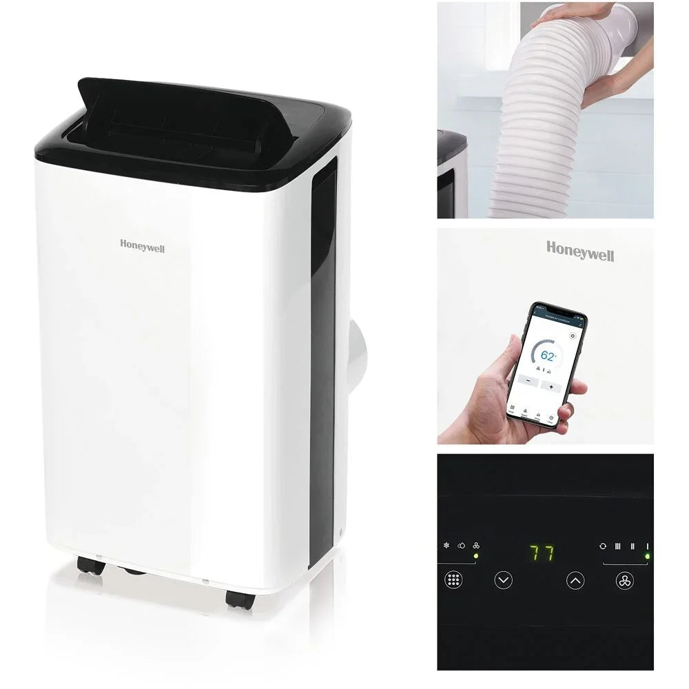 Honeywell 10,000 BTU Smart WiFi Portable Air Conditioner & Dehumidifier with Voice Control, HF0CESVWK6