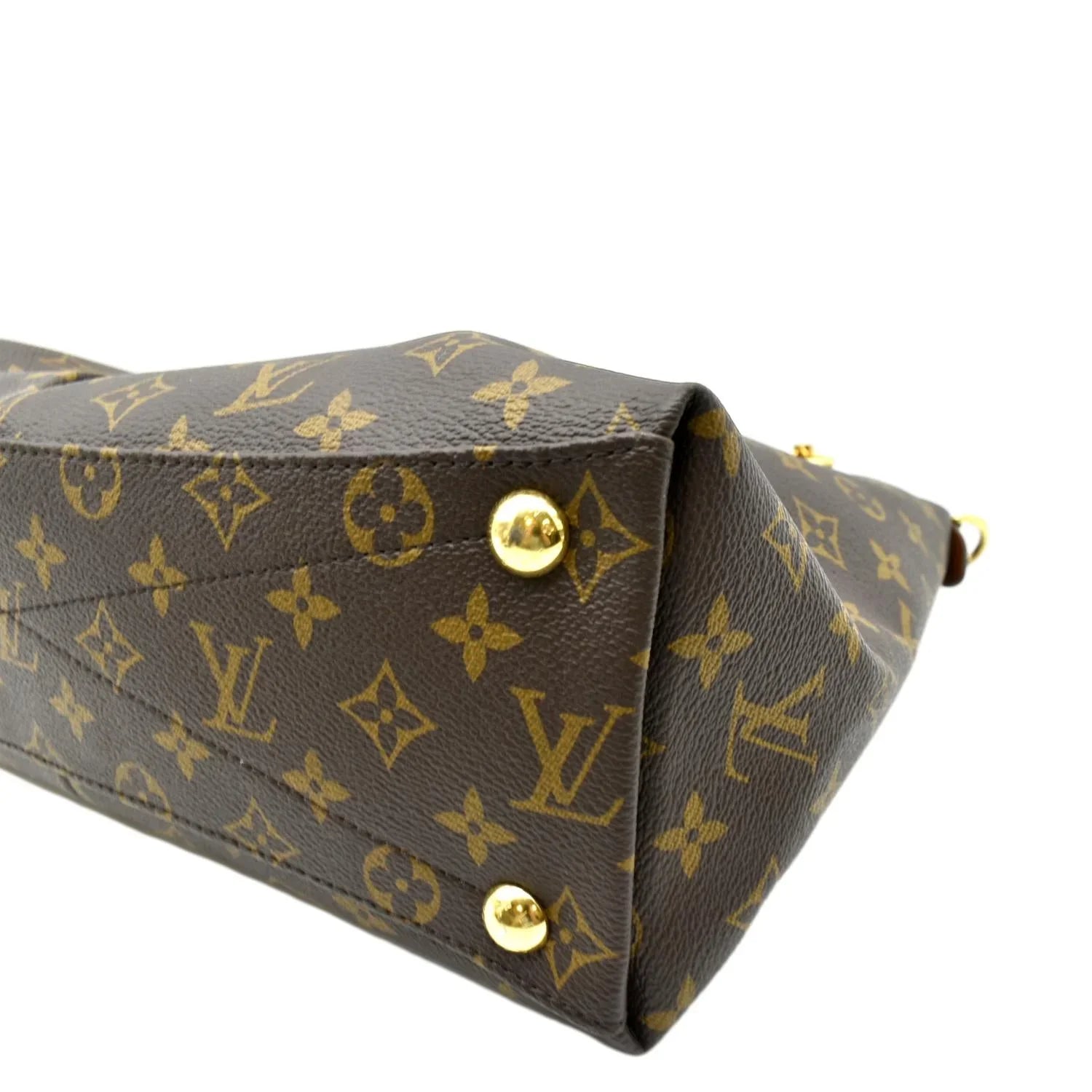 Pre-owned LOUIS VUITTON V MM Monogram Leather Hobo Bag Black