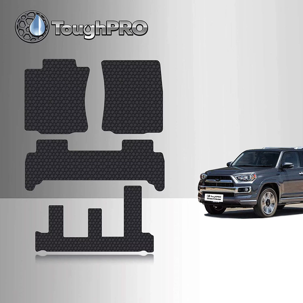 TOUGHPRO Floor Mat Accessories 1st + 2nd + 3rd Row with Toyota 4Runner - All - Heavy Duty - 2021