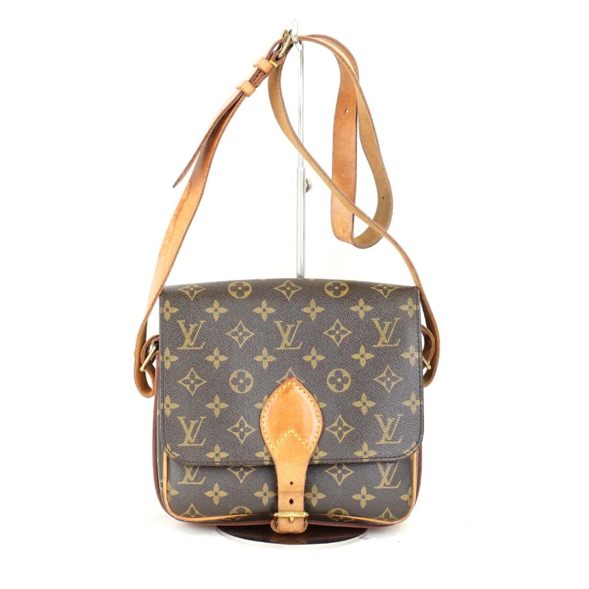 Pre-Owned LOUIS VUITTON Cartesier MM M51253 Shoulder Bag Monogram Canvas Women's (Fair)