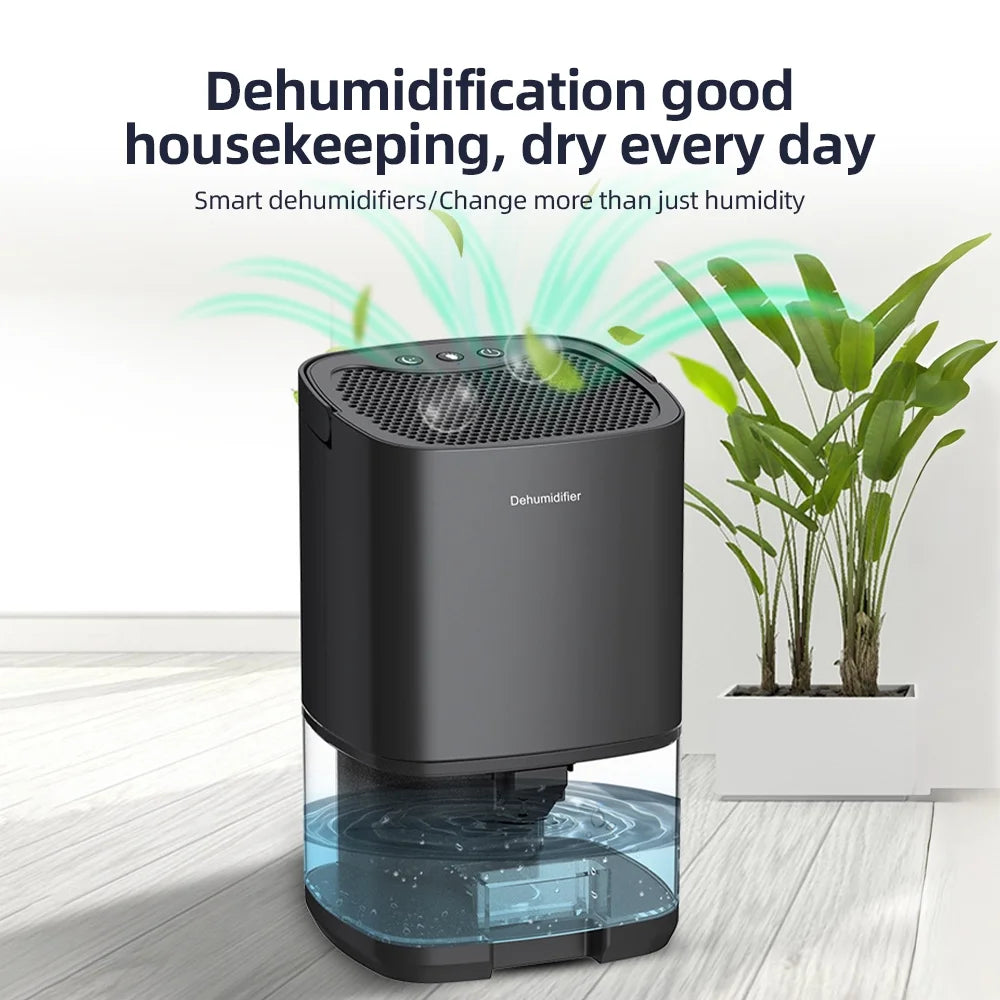 Lixada Home Dehumidifier 34 Oz Portable Small Bedroom Bathroom Basement Auto Shut Off Quiet 7 LED Colors