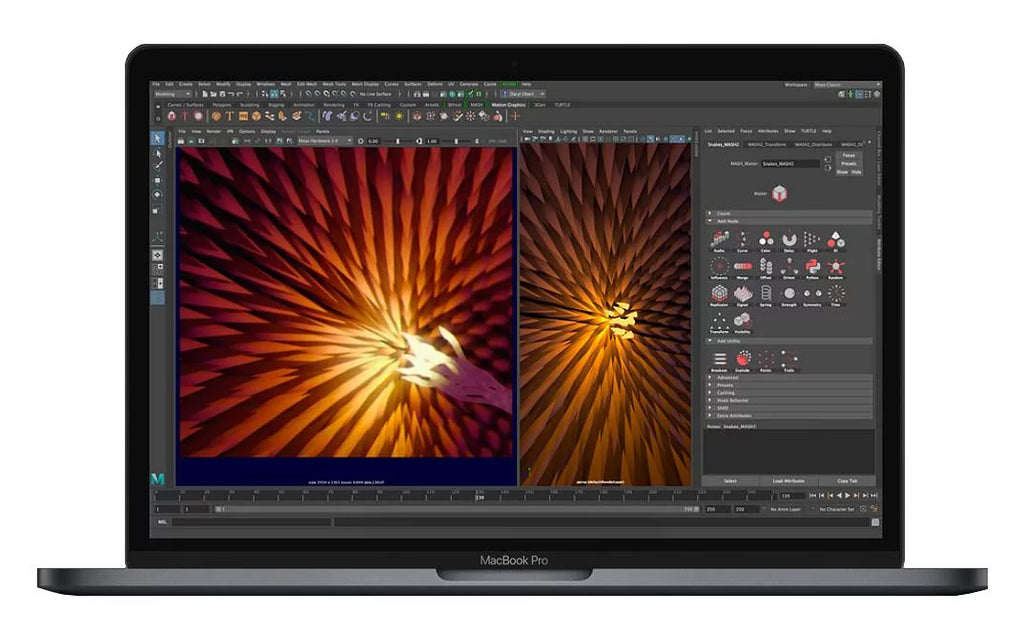 Apple A Grade Macbook Pro 15.4-inch (Retina DG, Space Gray, Touch Bar) 2.8Ghz Quad Core i7 (Mid 2017) MPTR2LL/A 64GB SSD 16GB Memory 2880x1800 Display Mac OS Sierra Power Adapter Included