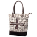 KB OHLAY KB481 TOTE Upcycled Wool Upcycled Canvas Embossed Genuine Leather women bag western handbag purse