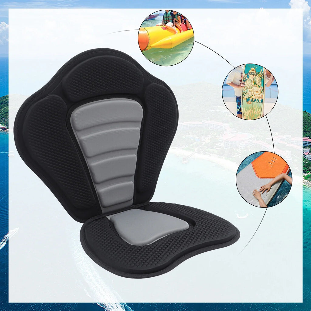 Padded Kayak Seat Cushion Seat Comtable Rest Kayak Seat w/ Storage Bag Seat