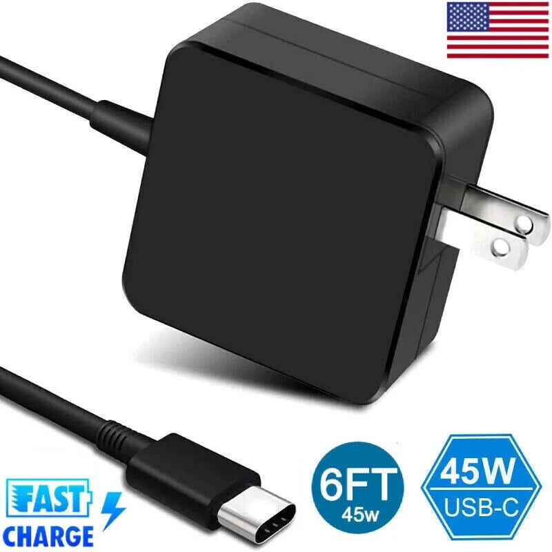 45W USB-C Charger Type C Laptop Adapter ADLX45YLC2D Lenovo Chromebook 100e