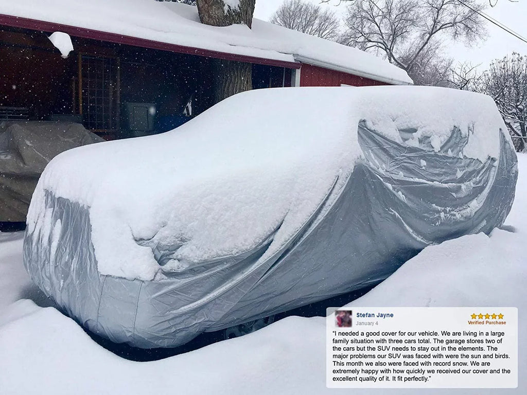 proof SUV Protection With 2016 Volvo XC60 - Outdoor & Indoor - Protect From Rain Water, Snow, Sun - Long-lasting - Fleece Lining - Includes Anti-Theft Cable Lock, Storage Bag & Wind Straps
