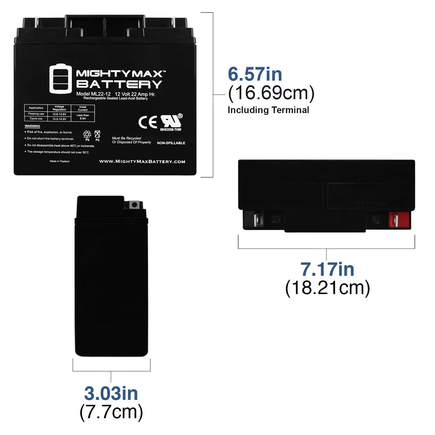 12V 22AH SLA Battery Replaces Rascal R200/R500 Series Scooter