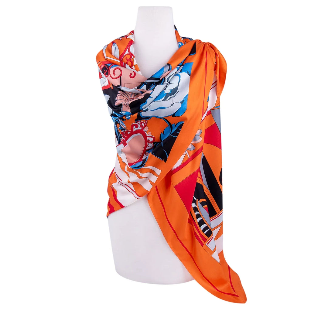 STP GOODS Evening Shawl and Wrap Women Illusion Silk Shawl 51x51'' (130 * 130 cm) Travel Scarf Tops Fashion Shawl Wedding
