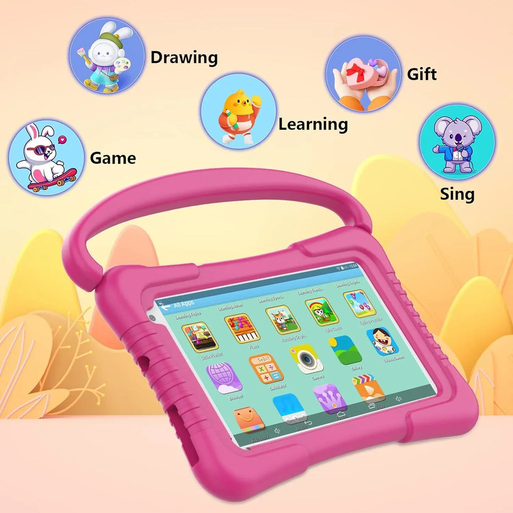 Kids Tablet 7 inch Tablet Kids WiFi Kids Tablets 32G Android 11 Dual Camera Educational Games Parental Control, Toddler Tablet with Kids Software Pre-Installed Kid-Proof YouTube Netflix