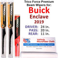 2019 Buick Enclave Permance Beam Wipers (Set of 3) w/Rear Wiper