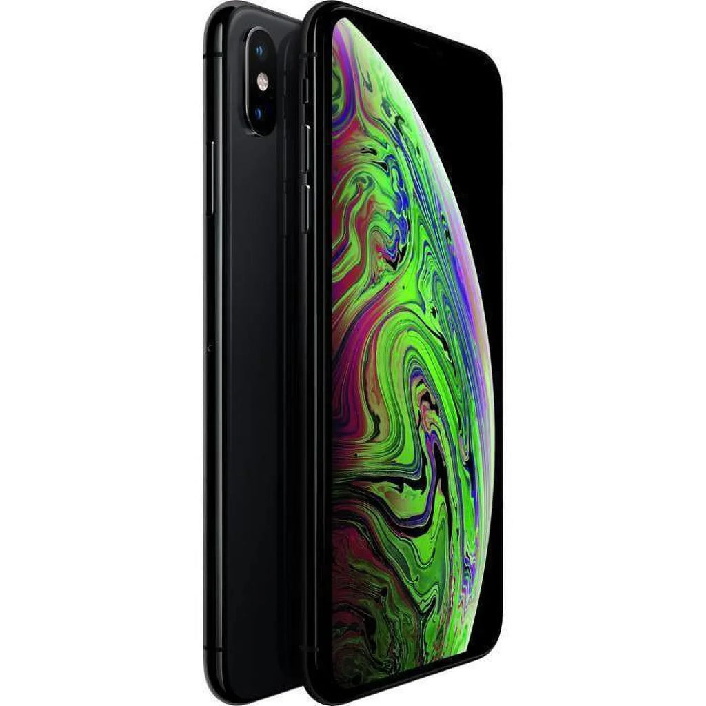 Restored Apple iPhone XS Max A1921 (Fully Unlocked) 64GB Space Gray (Grade A) w/ Wireless Earbuds (Refurbished)