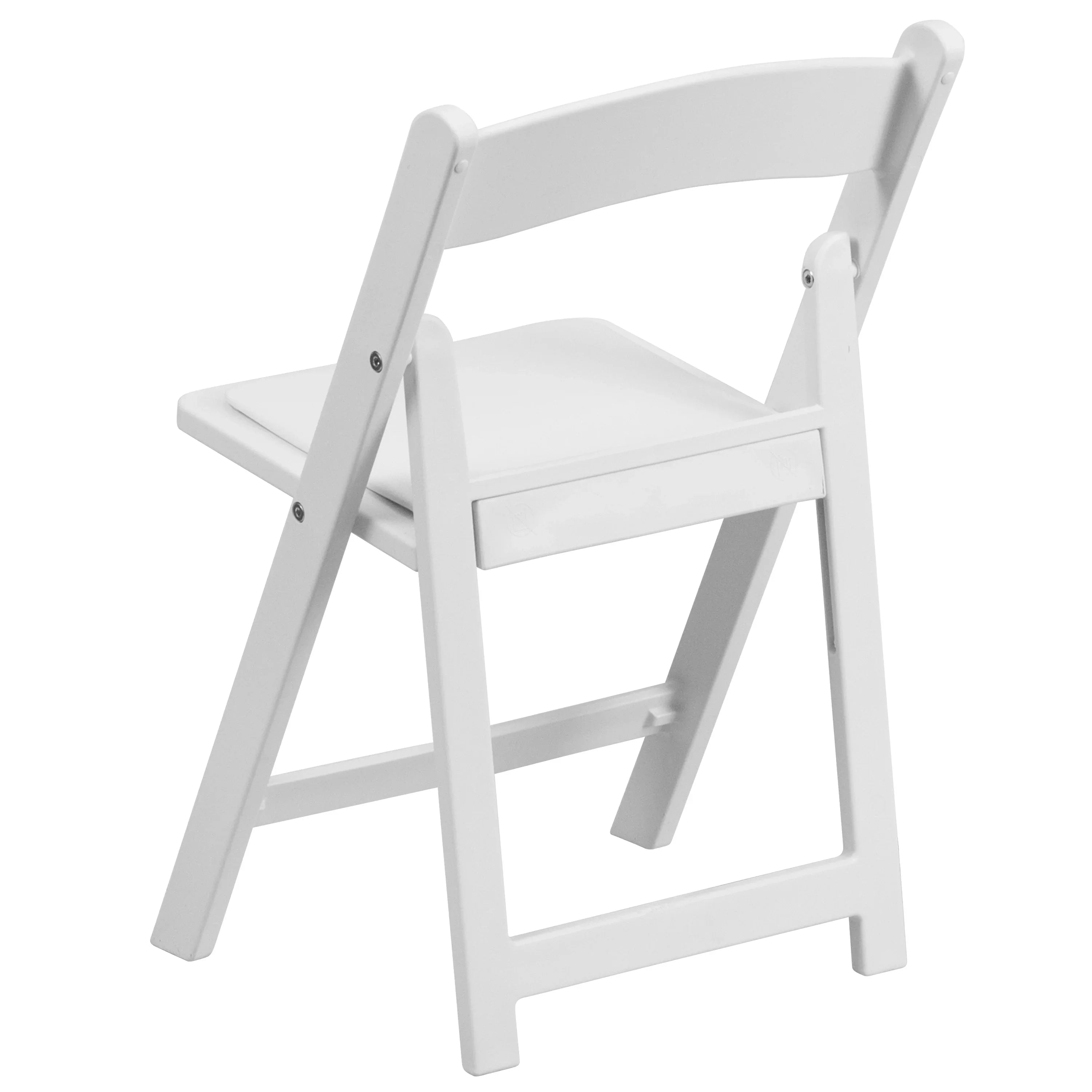 Flash Furniture HERCULES 11 Pack Kids White Resin Folding Chair with White Vinyl Padded Seat
