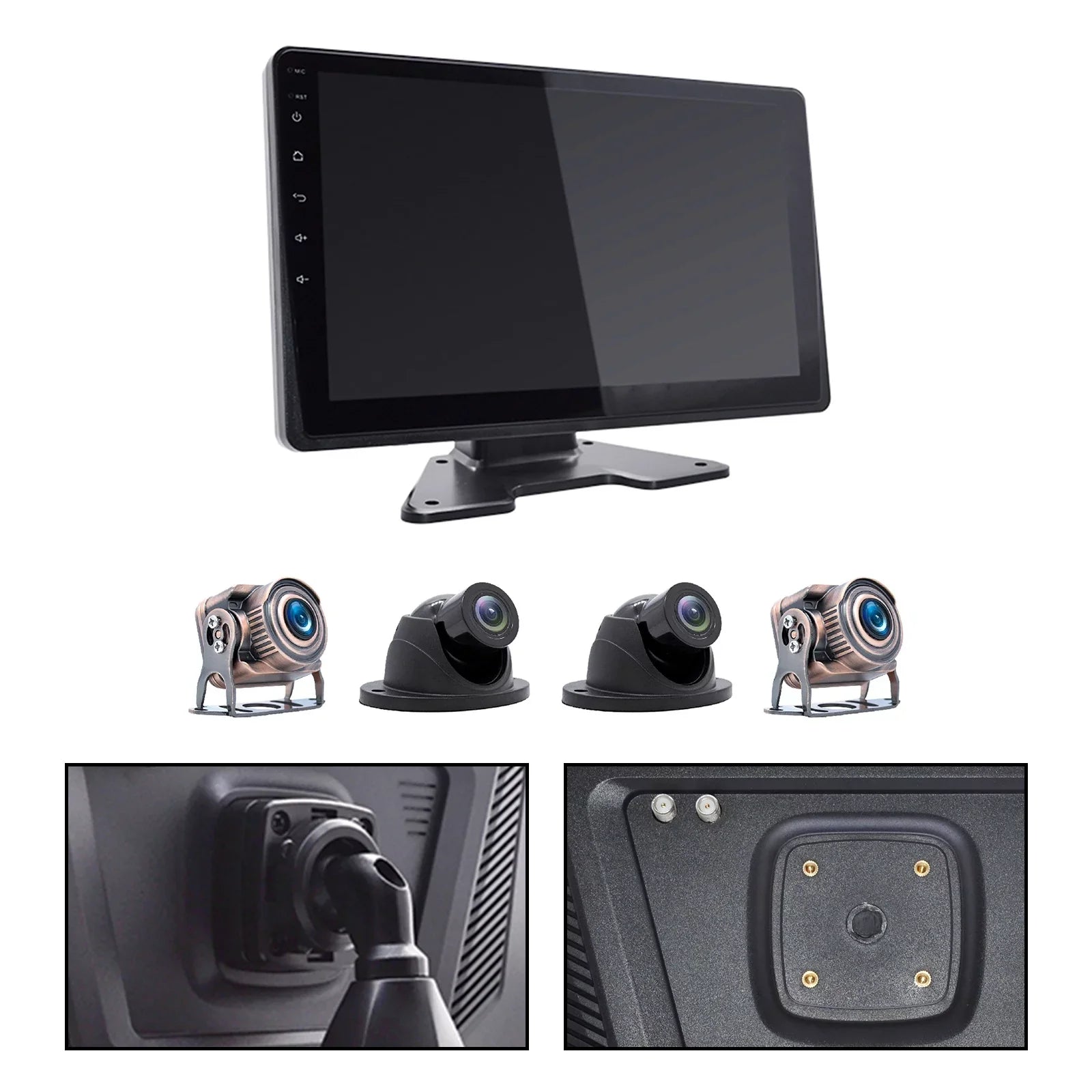 10.1"Monitor DVR Driving Video Recorder Touch Screen GPS RV Truck Bus Camera B