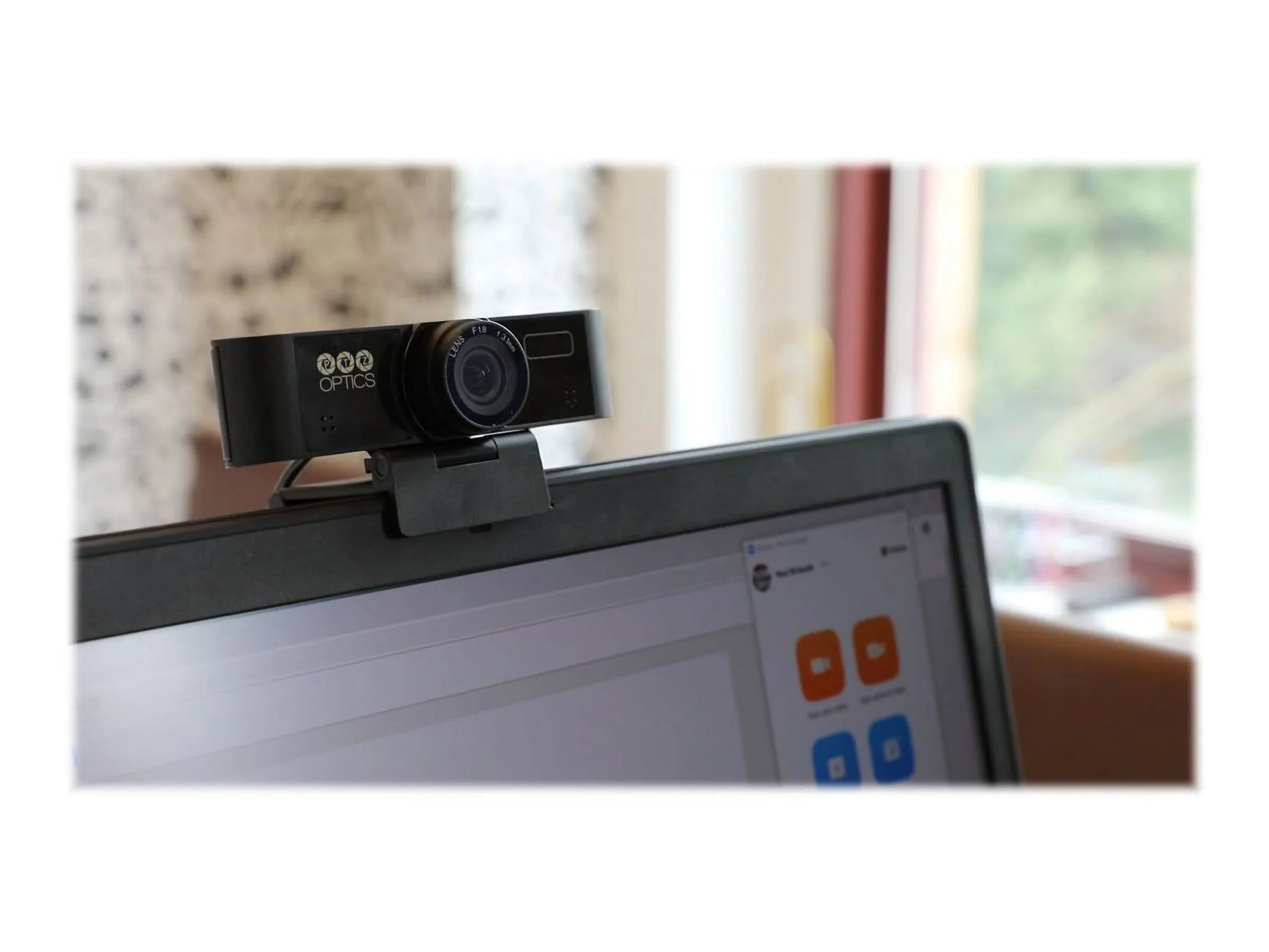 PTZOptics PT-WEBCAM-80-V2 - Webcam - indoor - color - 2.1 MP - 1920 x 1080 - fixed focal - USB 2.0 - MJPEG - DC 5 V