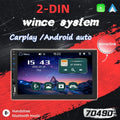 2 Din Car Stereo 7" Touch Screen Multimedia Player Car Play MP5 with Rear View Camera/Android Auto/Autoradio/IOS/Bluetooth/USB/TF