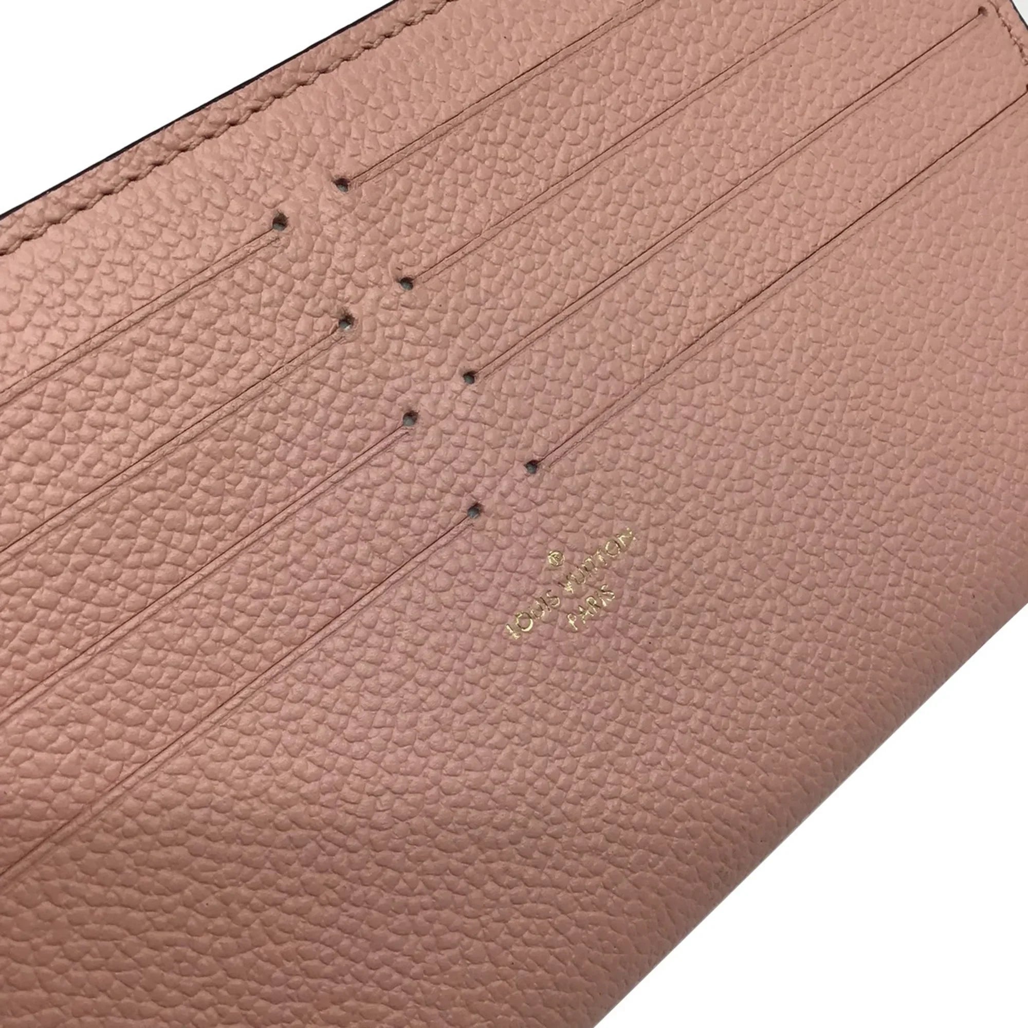 Pre-Owned LOUIS VUITTON Louis Vuitton Monogram Implant Pochette Felicie M67856 Chain Wallet Bag Pink G Hardware Gold Rose Ballerine Women's (Fair)